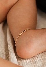 nice tiny personalized customized baby anklet 